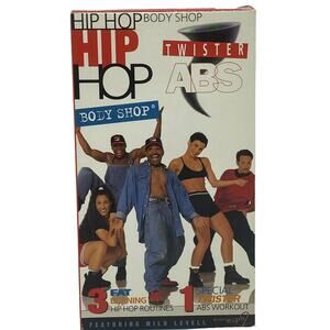 Hip Hop Body Shop - Twister Abs VHS 1996 Peter Pan Industries Dance Fitness
